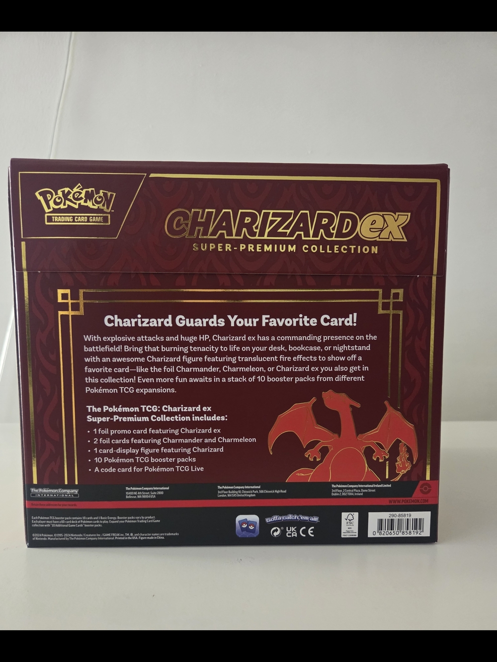 Pokemon TCG: Charizard ex Super-Premium Collection Kit Promo Box English - Picture 7 of 8